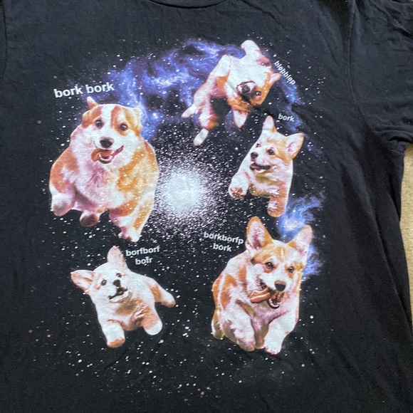 Sz L vintage graphic tee dog meme - Picture 3 of 4